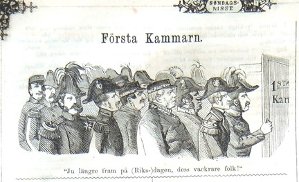 Kammarn. Bildskämt i Söndags-Nisse – Illustreradt Veckoblad för Skämt, Humor och Satir, nr 39, den 23 september 1866