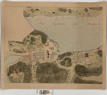 Danviken, kopia av Hofstedts karta 1848