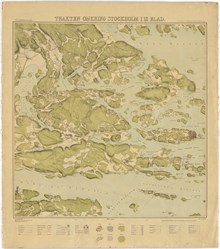 Trakten omkring Stockholm i 9 blad 1861 – kartblad 7 ”Nordöstra bladet”, översett 1892