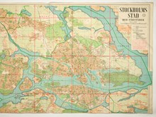 1944 års karta "Stockholms stad med förstäder", utsnitt b