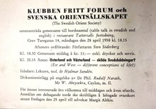 Klubben Fritt Forum - april 1958