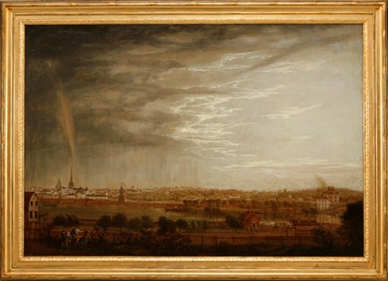 Utsikt från Blekholmen mot Södermalm, 1782