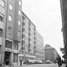 Grevgatan 38, 36 och 34 mot Storgatan