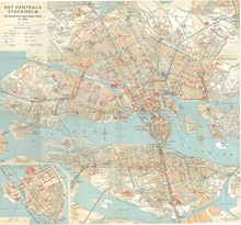 Stockholmskarta från 1946, innerstaden