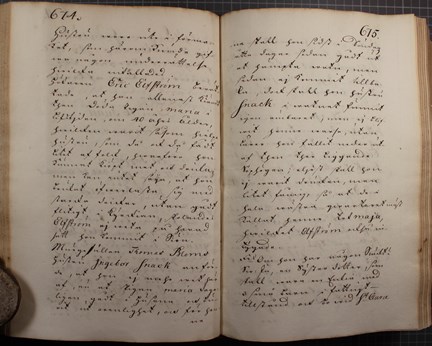 Kämnärsrättens protokoll om Majas drunknade kropp 1739