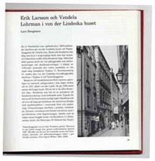 Erik Larsson och Vendela Lohrman i von der Lindeska huset /  Lars Bengtsson