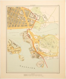 Karta "Bladet Djurgården" 1899