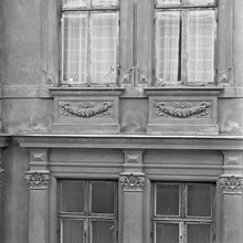 Storgatan 14-16. Detaljer av fasaden