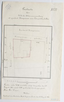 Underlag för bygglov år 1878, fastigheten Kronkvarnen 26