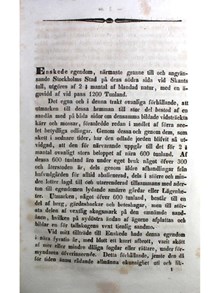 "Landtbruket vid Enskede" - utdrag 1849