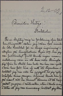 Inspärrad på psyket - Alma Hesseldal ber polisen frita henne från Stockholms Hospital 1903