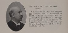 Richard Gustaf Axel Öhnell. Ledamot av stadsfullmäktige 1893-1907