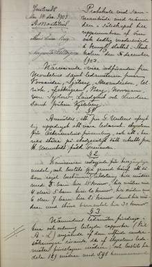 Protokoll från Sällskapet till uppmuntran av öm och sedlig modersvård – 1903