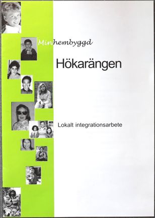 Tryckt folder om Hökarängens hembygdsförening