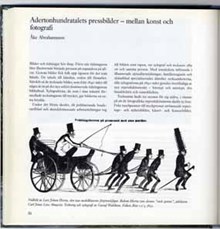 Adertonhundratalets pressbilder - mellan konst och fotografi / Åke Abrahamsson