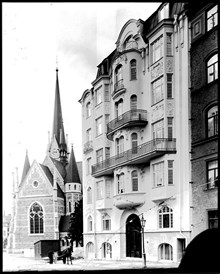 Oscarskyrkan och Fredrikshovsgatan 5