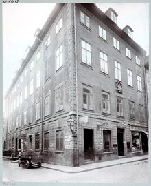 Schönfeldtska huset i hörnet av Stora Nygatan och Schönfeldts gränd