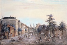 Drottninggatan 1808. Kopia utförd av Einar Uggla