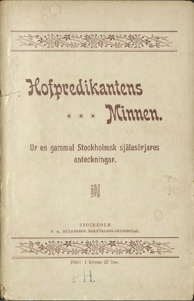 Prästen Carl Edmund Wenströms anteckningar