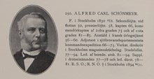 Alfred Carl Schönmeyr. Ledamot av stadsfullmäktige 1877-1894 