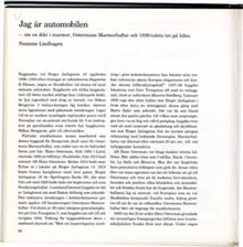 Jag är automobilen: om en dikt i marmor, Ostermans Marmorhallar och 1930-talets tro på bilen / Suzanne Lindhagen