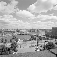 Utsikt från Riksdagshuset mot Strömmen och Blasieholmen