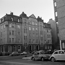 Hörnet Östermalmsgatan 46 och 44 från Floragatan