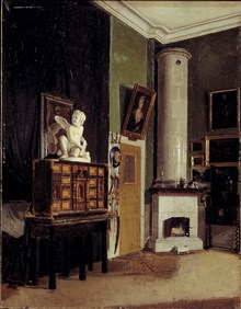 Interiör från konstnärens hem i Arvfurstens palats