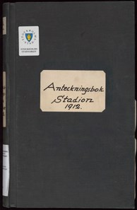 Polisens "Anteckningsbok Stadion 1912"