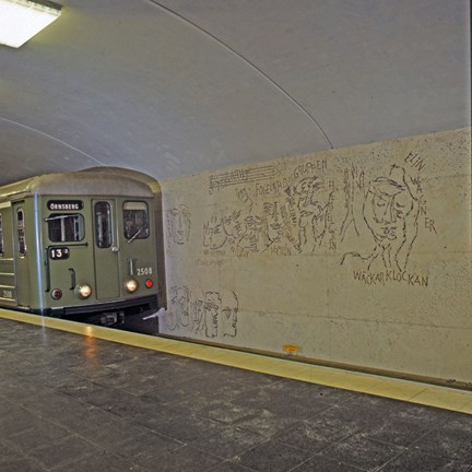 Siri Derkerts konst och änden av ett tunnelbanetåg.