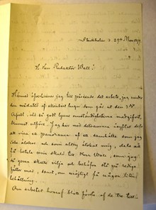 August Strindbergs brev till Rudolf Wall