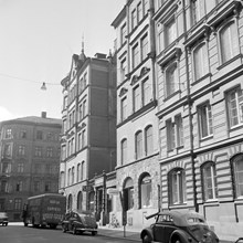 Grevgatan 47 och 45 mot Linnégatan