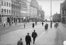 Slussområdet under ombyggnad år 1934 , Hornsgatan