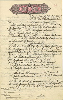 Lagfartsprotokoll för fastigheten Soldaten 9, Sankt Markus metodistförsamling, 1903