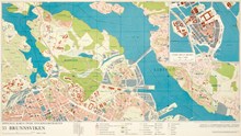 Karta "Brunnsviken" år 1971