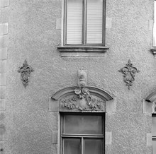 Linnégatan 33-35. Detaljer av fasaden