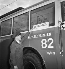 Premiär för linje 82 till Hässelby
