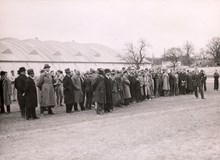 Kristinebergs Idrottsplats invigs. En förväntansfull folkmassa, 25 maj 1933