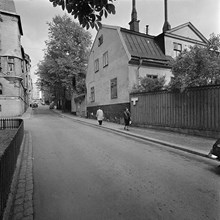 Eira sjukhus nedlagt 1955. Hus mot Parmmätargatan