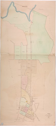 1849 års karta över Johannes församling