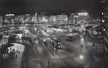 Nattbild från Slussen - Stockholms Turisttrafikförbund