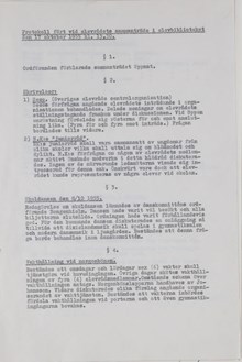 Protokoll från elevrådets sammanträde på Norra Latin - 1955