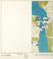 Karta "Vårby" år 1969