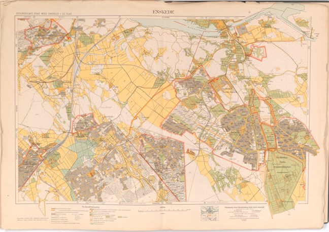 Karta "Enskede" från 1917-1930 - Stockholmskällan