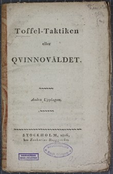 Toffel-Taktiken eller Qvinnoväldet – satir 1816