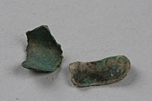 Bleck (Brons), arkeologiskt fynd nummer 8, anläggning nummer 7  i fornlämning RAÄ 134, Spånga socken