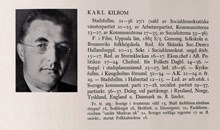 Karl Kilbom. Ledamot av stadsfullmäktige 1921-36