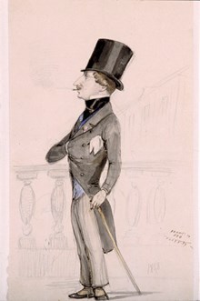 Baron Louis Wrede på Norrbro 1848