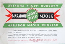 Etikett. Marabou Mjölkchoklad