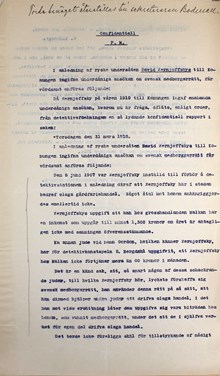 Polisutlåtande angående ryssen David Zernjoffskys ansökan om svenskt medborgarskap - 1910